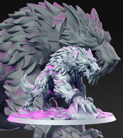 Werewolf | 28mm and 32mm Scale | Werewolf Miniature | Dungeons and Dragons Miniatures Lycan | Pathfinder Miniatures | Figurine | DnD Mini | - Only-Games