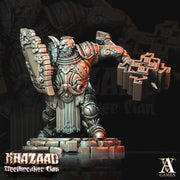 Dwarf Fighter with Mace & shield Resin Miniatures|Dungeons and Dragons|28mm, 32mm,54mm,75mm,100mm Scale | Pathfinder | Figure for Painting| - Only-Games