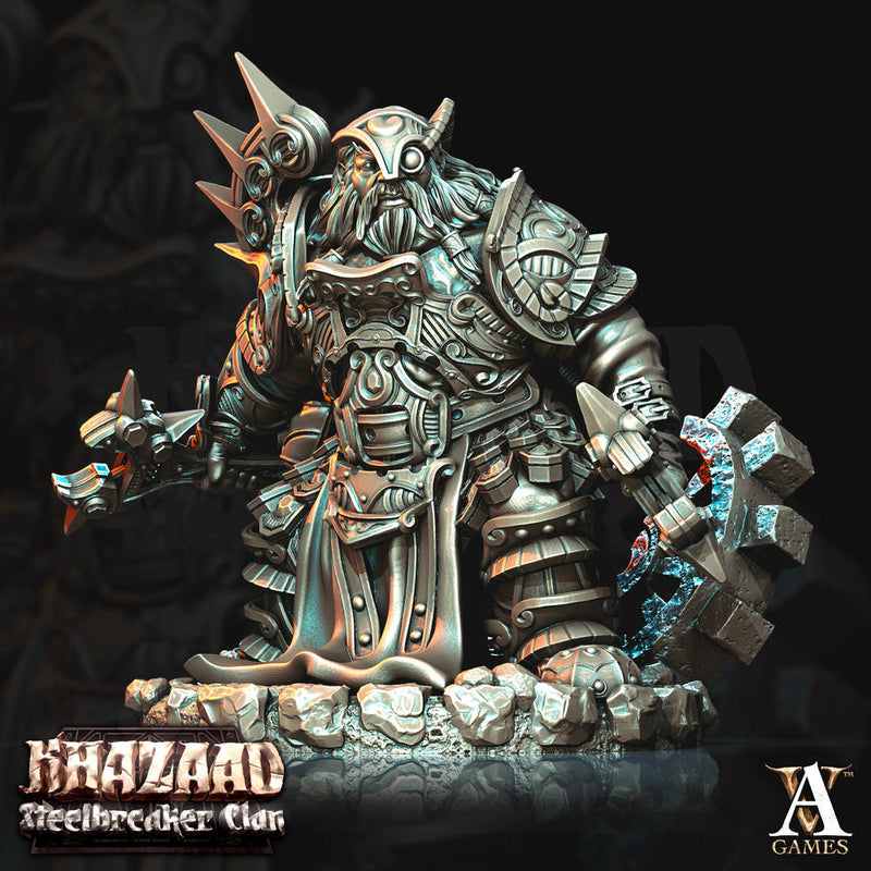 Dwarf Fighter Artificer Cleric Resin Miniatures | Dungeons and Dragons | 28mm, 32mm, 75mm | Pathfinder | Figure for Painting| - Only-Games