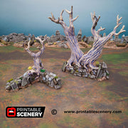 Hallowed Graveyard - Shadowfey Wilds Grave Yard Cemetery 15mm 20mm 28mm 32mm Wargaming Terrain D&D DnD - Only-Games