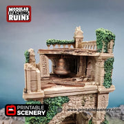 Bell Tower and Sept - Shadowfey Ruins 15mm 20mm 28mm 32mm 37mm Belltower Transept Wargaming Terrain D&D DnD - Only-Games