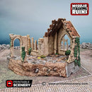 Bell Tower and Sept - Shadowfey Ruins 15mm 20mm 28mm 32mm 37mm Belltower Transept Wargaming Terrain D&D DnD