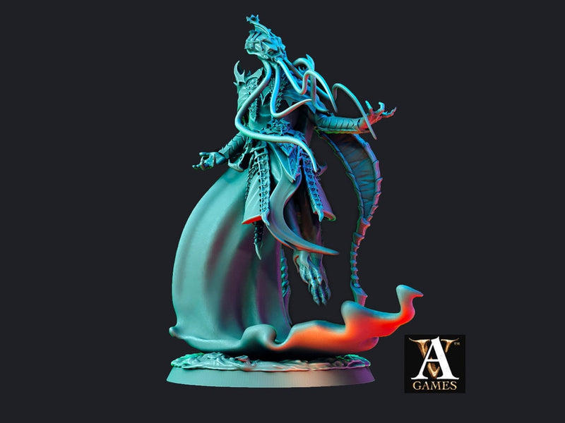 Mind Flayer, Illithid  Unpainted Miniature | 75mm Scales | Dungeons and Dragons | Pathfinder | DnD 5e | Mindflayers | Mindflayer - Only-Games