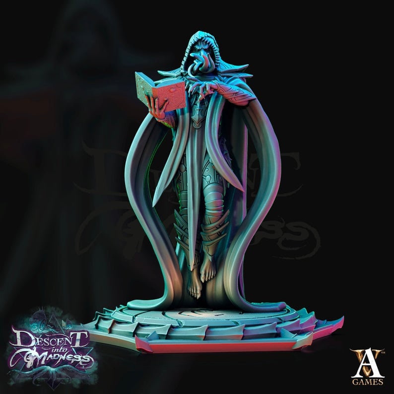 Mind Flayer, Illithid  Unpainted Miniature | 28mm, 32mm, 75mm Scales | Dungeons and Dragons | Pathfinder | DnD 5e | Mindflayers | Mindflayer - Only-Games