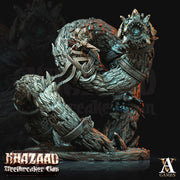 Dwarf Fighter Mounted on Gargantuan Worm | 130mm, Scale 28mm/32mm | Resin Miniature | Dungeons and Dragons Pathfinder - Only-Games