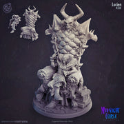 Vampire Lord Strahd on throne | 28mm, 32mm, 75mm Scale | Undead Dungeons and Dragons 5e Miniatures | Pathfinder | Figurine | DnD Mini | - Only-Games