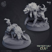 Hyenas - | 28mm and 32mm Scale | Animal Monster Miniature | Dungeons and Dragons | Pathfinder Miniatures | Figurine | DnD Wolf mini | - Only-Games