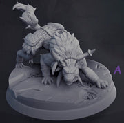 Hyenas - | 28mm and 32mm Scale | Animal Monster Miniature | Dungeons and Dragons | Pathfinder Miniatures | Figurine | DnD Wolf mini | - Only-Games
