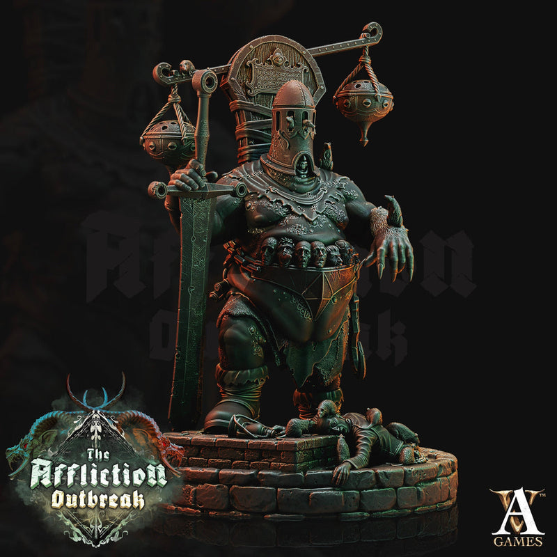 Wererat The Executioner | Resin Miniature | Dungeons and Dragons | 84mm tall | 28mm,32mm Scale | Pathfinder ratfolk | D&D - Only-Games