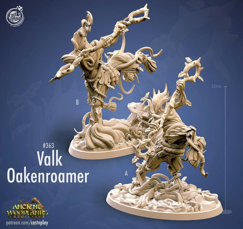 Valk Oakenroamer, Blight Centaur Dungeons and Dragons | 28mm, 32mm, 75mm | Pathfinder | Unpainted Resin 3d printed | Ylthari's Guardians - Only-Games