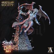 Vampire Countess with building base | 28mm, 32mm, 75mm Scale | Undead Dungeons and Dragons 5e Miniatures | Pathfinder | Figurine | DnD Mini - Only-Games