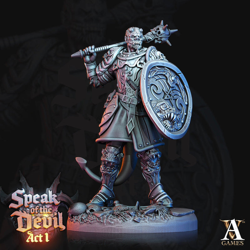 Hellfire Inquisitor Miniature | 28mm, 32mm, 75mm Scales | Archvillain Games|  Dungeons and Dragons | Pathfinder | Figure for Painting | - Only-Games