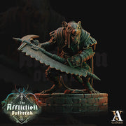 Wererat in Heavy Armor  | Resin Miniature | Dungeons and Dragons | 28mm,32mm,75mm Scales | Pathfinder ratfolk | D&D | - Only-Games