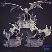 Cursed Bats | 28mm, 32mm Scale | Vampire Animal Monster Miniature | Dungeons and Dragons | Pathfinder Miniatures | Figurine | DnD bat mini | - Only-Games