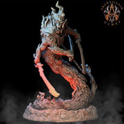 Salamander Noble Champion | 32mm scale 70mm | 28mm scale 60mm | Dungeons and Dragons Resin miniature | 3d printed |Unpainted Figure | - Only-Games