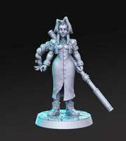 Female adventurer Eria JRPG | 28mm Scale | 32mm Scale Miniature | 75mm Scale Unpainted resin Figurine D&D Tabletop Fantasy Miniature Gaming - Only-Games