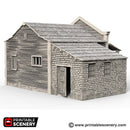 Sheriff's Office and Jail - Time Warp - Printable Scenery Wargaming Terrain Scatter Western D&D DnD Sherrif Sheriffs