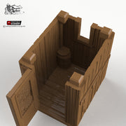Cooking Shed - 15mm 28mm 32mm Time Warp Wargaming Terrain Scatter Western D&D DnD Shack Outhouse - Only-Games
