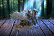Dzalmus -Dzalmaus 3 headed dragon  | 85mm tall Resin Miniature | Dungeons and Dragons | Pathfinder Miniatures | DnD 5e | Figure Role Playing - Only-Games