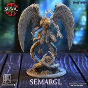 Angel Werewolf Deity - | 90mm -- 28mm/32mm Scale |  Resin Miniature | Dungeons and Dragons | Pathfinder | Figure for Painting - Only-Games