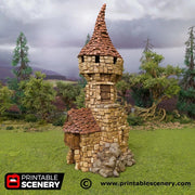 Hagglethorn Tower - Hagglethorn Hollow - Printable Scenery 15mm 20mm 28mm 32mm 40mm Wargaming Terrain D&D DnD - Only-Games