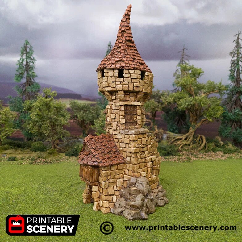 Hagglethorn Tower - Hagglethorn Hollow - Printable Scenery 15mm 20mm 28mm 32mm 40mm Wargaming Terrain D&D DnD - Only-Games