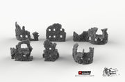 Hagglethorn Ancient Ruins - Hagglethorn Hollow - Printable Scenery 15mm 20mm 28mm 32mm Terrain D&D DnD - Only-Games