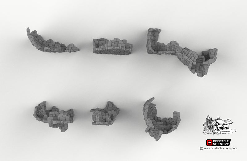 Hagglethorn Ancient Ruins - Hagglethorn Hollow - Printable Scenery 15mm 20mm 28mm 32mm Terrain D&D DnD - Only-Games