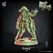 Bucaneer Pirate Ship Captain | 28mm, 32mm, 75mm Scale | Dungeons and Dragons 5e Miniatures | Pathfinder | Figurine | DnD Mini | Resin - Only-Games