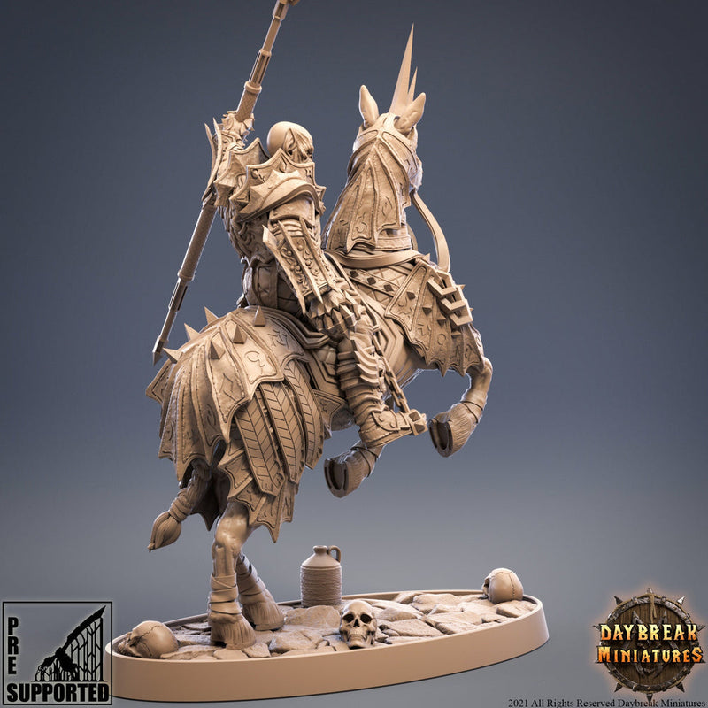 Elite Vampire Cavalry. Blood Knights Proxy | Mounted Vampire Miniature | 28mm Scale | 32mm Scale | 75mm Scale | Pathfinder | DnD | Strahd - Only-Games
