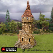 Hagglethorn Tower - Hagglethorn Hollow - Printable Scenery 15mm 20mm 28mm 32mm 40mm Wargaming Terrain D&D DnD - Only-Games