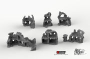 Hagglethorn Ancient Ruins - Hagglethorn Hollow - Printable Scenery 15mm 20mm 28mm 32mm Terrain D&D DnD - Only-Games
