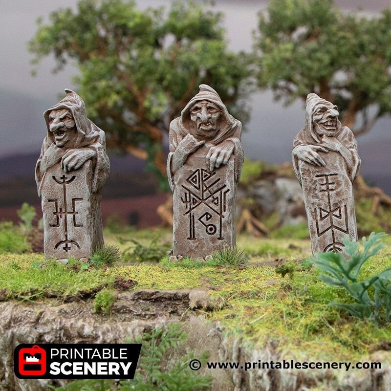 The Waymarkers - Hagglethorn Hollow Printable Scenery Ancient Ruins 15mm 20mm 28mm 32mm 37mm Terrain D&D DnD - Only-Games