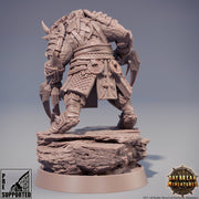 Dragonborn Fighter DnD miniature | 28mm, 32mm, 75mm Scale Resin Miniature | Dungeons and Dragons Miniatures | Pathfinder | - Only-Games