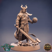 Tiefling Warlock Pact of the Blade Cambion | 28mm, 32mm, 75mm Scale Resin Miniature | Dungeons and Dragons | Pathfinder | - Only-Games