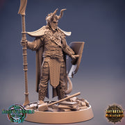 Tiefling Fighter Weapon Master Cambion | 28mm, 32mm, 75mm Scale Resin Miniature | Dungeons and Dragons | Pathfinder | - Only-Games