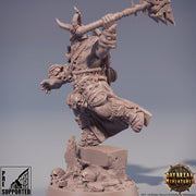 Oathbreaker Knight with  hammer | Blood Warriors | 28mm, 32mm, 75mm | Miniature | Dungeons and Dragons | Pathfinder | - Only-Games