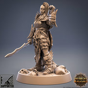 Female Vampire Warrior 2 weapon style | 28mm, 32mm, 75mm Scale | Dungeons and Dragons | Pathfinder | Strahd | - Only-Games