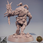 Beastman - Minotaur -Yakfolk  | 28mm, 32mm,54mm,75mm, 100mm Scale Resin Miniature | Dungeons and Dragons Miniatures | Pathfinder | - Only-Games