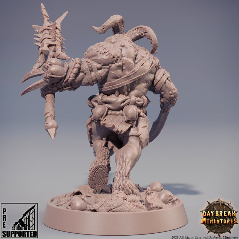 Beastman - Minotaur -Yakfolk  | 28mm, 32mm,54mm,75mm, 100mm Scale Resin Miniature | Dungeons and Dragons Miniatures | Pathfinder | - Only-Games