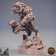 Beastman - Minotaur -Yakfolk  | 28mm, 32mm,54mm, 75mm, 100mm Scale Resin Miniature | Dungeons and Dragons Miniatures | Pathfinder | - Only-Games