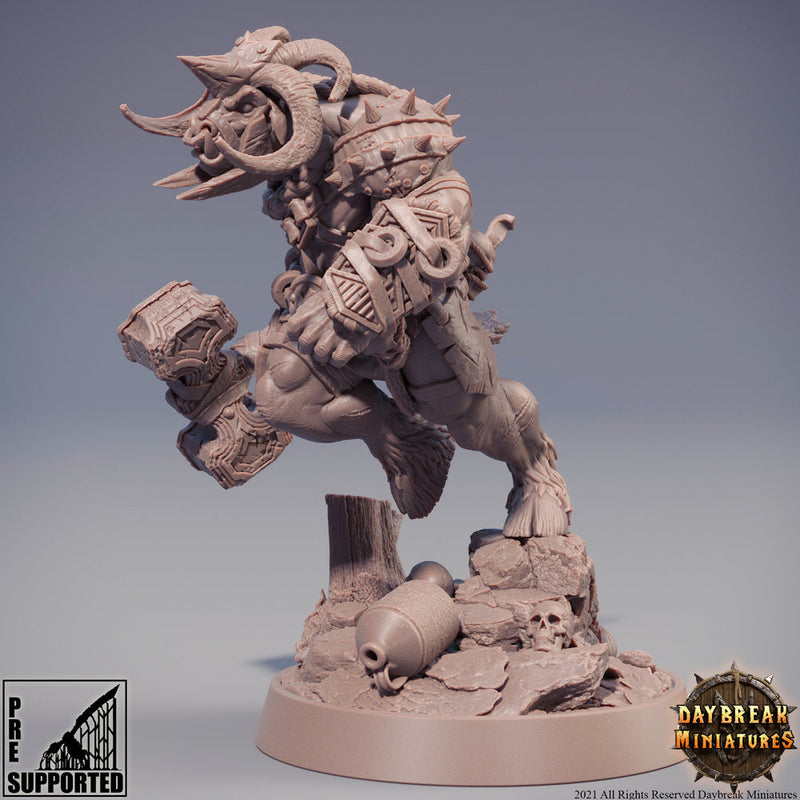 Beastman - Minotaur -Yakfolk  | 28mm, 32mm,54mm, 75mm, 100mm Scale Resin Miniature | Dungeons and Dragons Miniatures | Pathfinder | - Only-Games