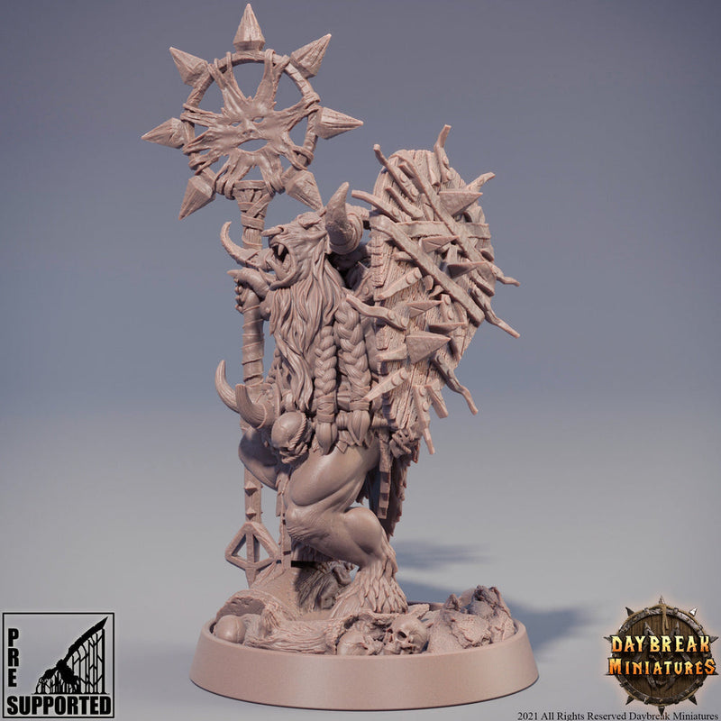 Beastman - Minotaur -Yakfolk  | 28mm, 32mm, 75mm Scale Resin Miniature | Dungeons and Dragons Miniatures | Pathfinder | - Only-Games