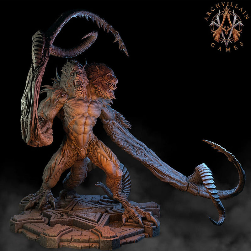 Demogorgon 138mm | Demon Lord | 3d printed model figure | Out of the Abyss | Demon Prince | Dungeons and Dragons | Pathfinder | DnD 5e | - Only-Games