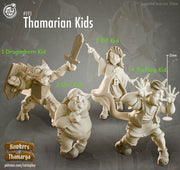 Orphan Kids various Races | 28mm,32mm, 75mm Scale | NPC Miniature | Dungeons and Dragons | Pathfinder Miniatures | DnD NPC mini | - Only-Games
