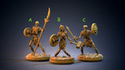 Skeleton Warriors (3 different models) Giant Skeletons | 28mm, 32mm,75mm Scales | Resin Miniature | Dungeons and Dragons |Pathfinder | - Only-Games