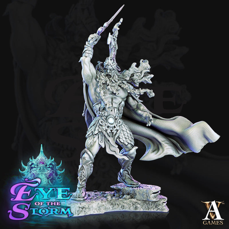 Storm Giant  King | 165mm Tall -100mm Base | 3d printed |  Storm King's Thunder miniature| Dungeons and Dragons | - Only-Games