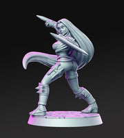 Pinup Female Rogue Assassin | 28mm Scale | 32mm Scale Miniature | 75mm Scale | Sexy Female unpainted resin Figurine mini - D&D - Only-Games