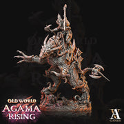 Lizardman - Lizard folk on T-Rex 175mm Tall | 75mm Intricate decorative Base | Resin 3d printed | Dungeons and Dragons | - Only-Games