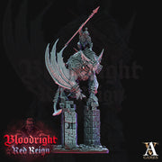 Dire Bat Vampire monstrosity with Rider | 28mm and 32mm Scale (130mm/145mm high) | Undead Dungeons and Dragons 5e Miniatures | Pathfinder | - Only-Games